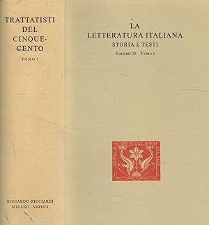 Bild des Verkufers fr Trattatisti del Cinquecento vol.I zum Verkauf von Biblioteca di Babele