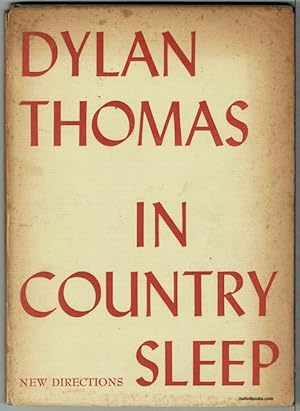 Seller image for In Country Sleep And Other Poems for sale by Hall of Books