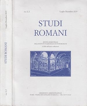 Bild des Verkufers fr Studi romani n.s. I, 2 luglio-dicembre 2019 Rivista semestrale dell'Istituto Nazionale di Studi Romani zum Verkauf von Biblioteca di Babele