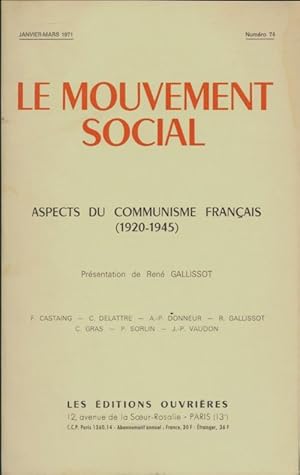 Le mouvement social n?74 - Collectif