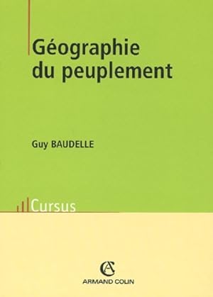 G?ographie du peuplement - Guy Baudelle