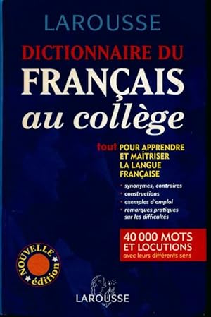 Imagen del vendedor de Dictionnaire du fran?ais au coll?ge - Collectif a la venta por Book Hmisphres