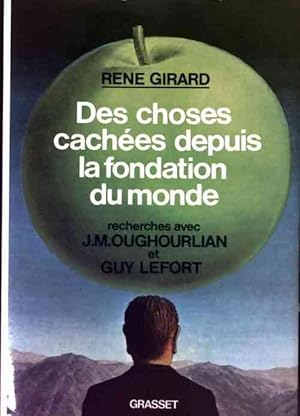 Imagen del vendedor de Des choses cach?es depuis la fondation du monde - Ren? Girard a la venta por Book Hmisphres