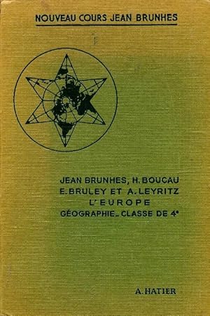 Imagen del vendedor de G?ographie 4e l'Europe - Jean Brunhes a la venta por Book Hmisphres