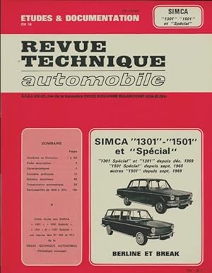 Simca 1301, 1501 et sp?cial - Collectif