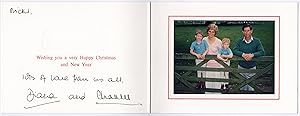 Charles III., King (1948) & Diana, Princess of Wales (1961-1997) - Christmas Card signed 1988