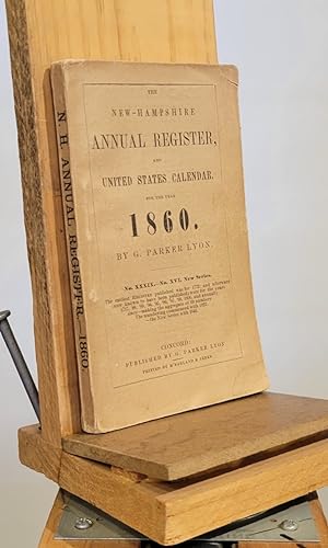 The New Hampshire Annual Register, and United States Calendar for the Year 1860