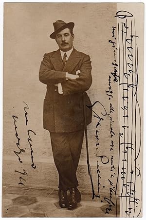 Puccini, Giacomo (1858-1924) - Autograph musical quotation signed "Madama Butterfly"