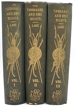 Bild des Verkufers fr THE THOUSAND AND ONE NIGHTS, COMMONLY CALLED, IN ENGLAND, THE ARABIAN NIGHTS' ENTERTAINMENTS. A NEW TRANSLATION FROM THE ARABIC, WITH COPIOUS NOTES. IN THREE VOLUMES. VOL. I, II & III. (THREE VOLUMES) zum Verkauf von BLACK SWAN BOOKS, INC., ABAA, ILAB