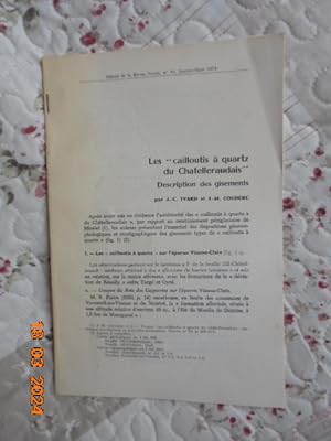 Image du vendeur pour Les "Cailloutis a quartz du Chatelleraudais" extraits de la Revue Norois no.81 (Jan-Mars 1974) and no.82 (avril-juin 1974) mis en vente par Les Livres des Limbes