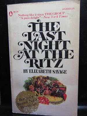 Immagine del venditore per THE LAST NIGHT AT THE RITZ (1973 Issue) venduto da The Book Abyss