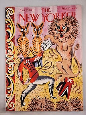 Bild des Verkufers fr The New Yorker April 14, 1934, Vol. X, No. 9 zum Verkauf von WellRead Books A.B.A.A.
