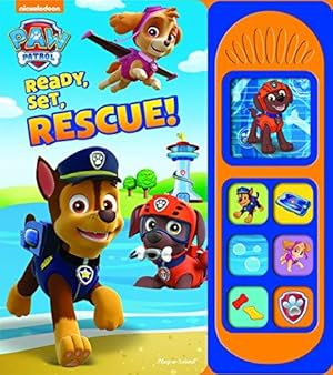 Bild des Verkufers fr Nickelodeon Paw Patrol Chase, Skye, Marshall, and More! - Ready, Set, Rescue! Sound Board Book - PI Kids (Play-A-Sound) zum Verkauf von WeBuyBooks