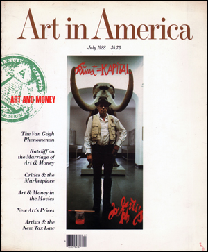 Bild des Verkufers fr Art in America, Vol. 76, No. 7 (July 1988) Art and Money zum Verkauf von Specific Object / David Platzker