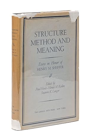 Bild des Verkufers fr Structure Method And Meaning, Essays In Honor of Henry M Sheffer zum Verkauf von The Lawbook Exchange, Ltd., ABAA  ILAB
