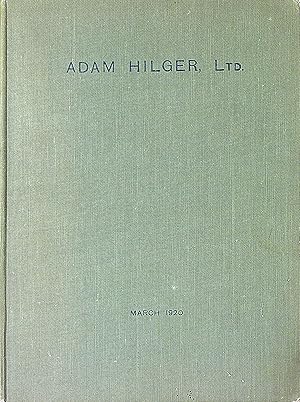 Seller image for Adam Hilger, Ltd. March 1920 Trade Catalog for sale by Wonder Book