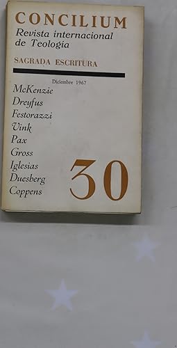 Imagen del vendedor de Concilium revista internacional de teologa. Sagrada Escritura (v. XXX) a la venta por Librera Alonso Quijano