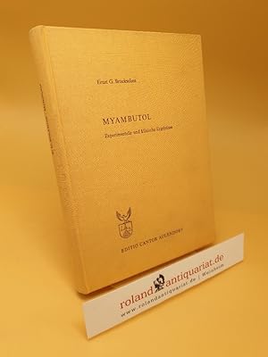 Seller image for Myambutol ; Experimentelle und klinische Ergebnisse for sale by Roland Antiquariat UG haftungsbeschrnkt