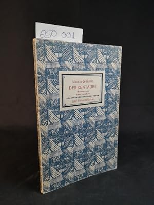 Imagen del vendedor de Der Kentauer. bertragen von Rainer Maria Rilke. Insel-Bcherei Nr. 548/1. 21.-30. Tausend. a la venta por ANTIQUARIAT Franke BRUDDENBOOKS