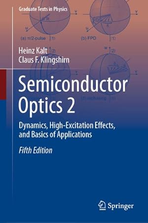 Bild des Verkufers fr Semiconductor Optics 2 : Dynamics, High-Excitation Effects, and Basics of Applications zum Verkauf von AHA-BUCH GmbH