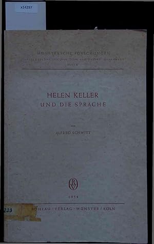 Bild des Verkufers fr Helen Keller und die Sprache. zum Verkauf von Antiquariat Bookfarm