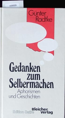 Immagine del venditore per Gedanken zum Selbermachen. venduto da Antiquariat Bookfarm