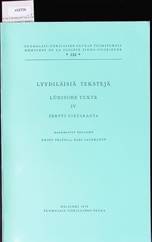 Imagen del vendedor de Lyydilisi tekstej. a la venta por Antiquariat Bookfarm