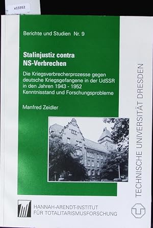 Seller image for Stalinjustiz contra NS-Verbrechen. for sale by Antiquariat Bookfarm