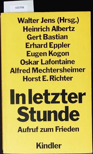 Seller image for In letzter Stunde. for sale by Antiquariat Bookfarm