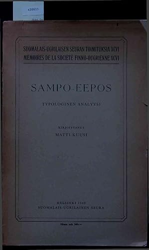 Seller image for Sampo - Eepos. Typologinen Analyysi. for sale by Antiquariat Bookfarm