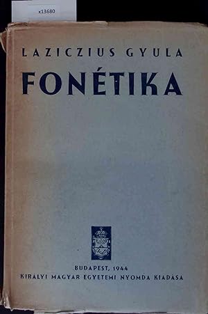 Seller image for Fonetika. for sale by Antiquariat Bookfarm