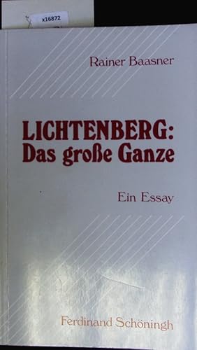 Seller image for Lichtenberg. for sale by Antiquariat Bookfarm
