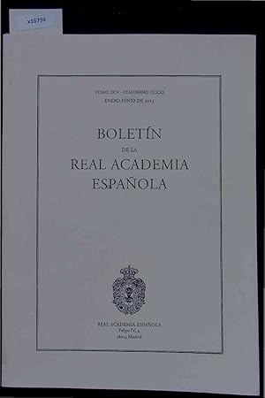 Bild des Verkufers fr Boletin de la Real Academia Espanola. Tomo XCV zum Verkauf von Antiquariat Bookfarm