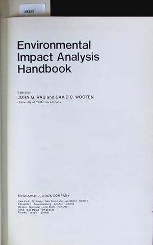 Image du vendeur pour Environmental Impact Analysis Handbook. mis en vente par Antiquariat Bookfarm