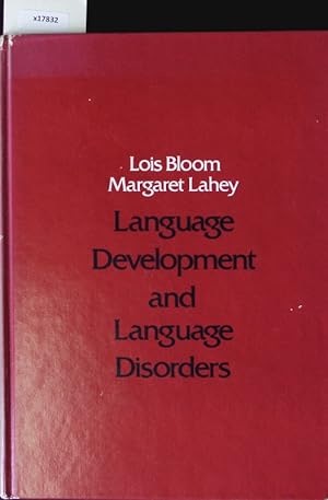 Imagen del vendedor de Language Development and Language Disorders. a la venta por Antiquariat Bookfarm