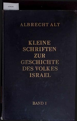 Immagine del venditore per Kleine Schriften zur Geschichte des Volkes Israel. Erster Band venduto da Antiquariat Bookfarm