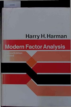 Bild des Verkufers fr Modern Factor - Analysis. Second Edition, Revised zum Verkauf von Antiquariat Bookfarm