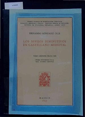 Bild des Verkufers fr Los Sufijos Diminutivos en Castellano Medieval. zum Verkauf von Antiquariat Bookfarm