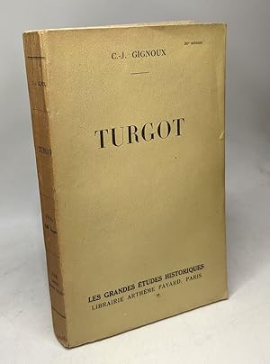 Immagine del venditore per Turgot / Grandes tudes historiques venduto da crealivres