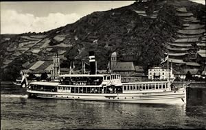 Ansichtskarte / Postkarte Koblenzer Personenschifffahrt Dampfer Roland auf dem Rhein