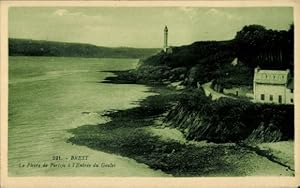 Ansichtskarte / Postkarte Brest Finistère, Leuchtturm von Perizic, Eingang zum Goulet