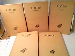 Konvolut: 5 Bände (von7) Plotin-Ennéades. Vol. I-V. (2 sprachig in französisch und griechisch).