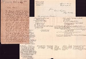 Bild des Verkufers fr Eigenhndiger Brief mit Unterschrift "Carl". Mit brauner Tinte in dt. Kurrentschrift. zum Verkauf von Antiquariat Reinhold Pabel