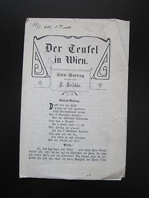 Der Teufel in Wien. Solo-Vortrag. Anachronismis apud Euripidem obviis. Programm des Kgl. Humanist...