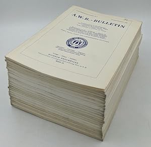 Bild des Verkufers fr AWR-Bulletin, Vierteljahresschrift fr Flchtlingsfragen - Konvolut mit 21 Heften aus 8 Jahrgngen : 3. (12.) Jg. 1965, Nr. 2, 4 / 4. (13.) Jg. 1966, Nr. 1, 2, 3, 4 / 5. (14.) Jg. 1967, Nr. 1, 2, 3, 4 / 6. (15.) Jg. 1968, Nr. 4 / 7. (16.) Jg. 1969, Nr. 2, 3, 4 / 8. (17.) Jg. 1970, Nr. 1, 3-4 / 9. (18.) Jg. 1971, Nr. 1, 2, 3, 4 / 10. (19.) Jg. 1972, Nr. 1. zum Verkauf von Antiquariat Thomas Haker GmbH & Co. KG