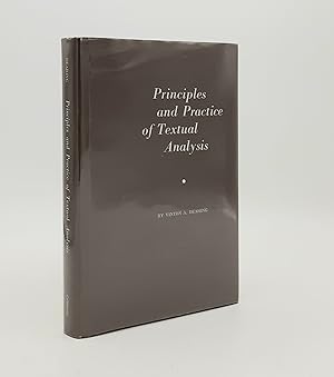 PRINCIPLES AND PRACTICE OF TEXTUAL ANALYSIS
