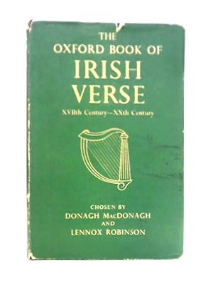 Seller image for The Oxford Book of Irish Verse XVII Century - XX Century for sale by World of Rare Books