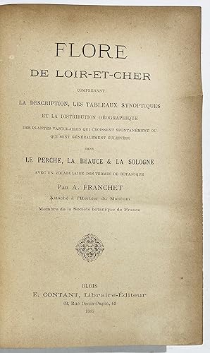 Flore de Loir-et-Cher comprenant la description, les tableaux synoptiques et la distribution geog...