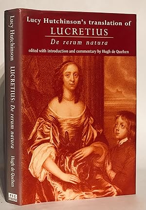 Bild des Verkufers fr Lucy Hutchinson's Translation of Lucretius: De rerum natura. zum Verkauf von Thomas Dorn, ABAA