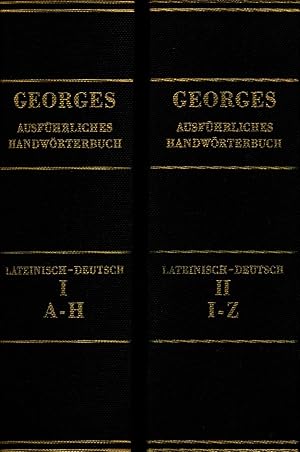 Bild des Verkufers fr Ausfhrliches Lateinisch-deutsches Handwrterbuch I, II in 2 Teilen: Band I: A-H - Band II: I-Z zum Verkauf von avelibro OHG